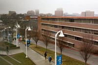 011817 MCOM Students Walking in the University Way in Winter