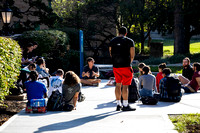 092623 MCOM Students and classes in the quad