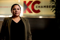 120423 FOUN Giving day images of Lindsay Jarquio at the KC Chamber offices