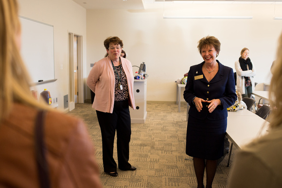 Dean Cary Talking to Students